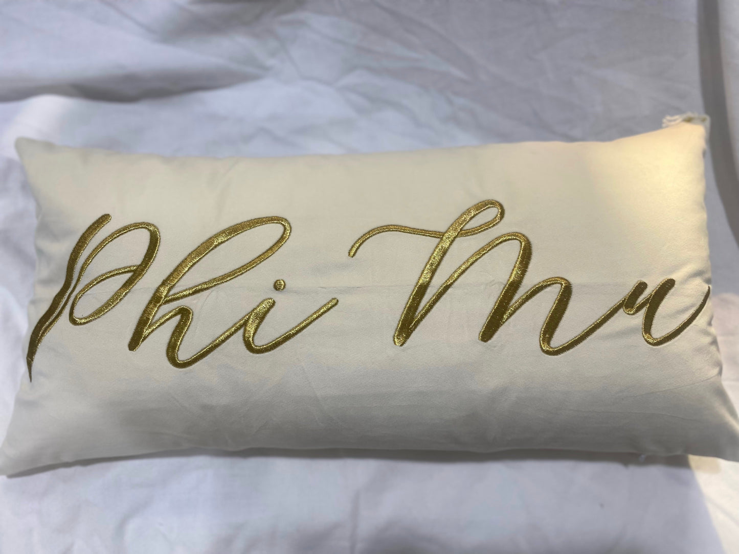 Phi Mu Lumbar Pillow
