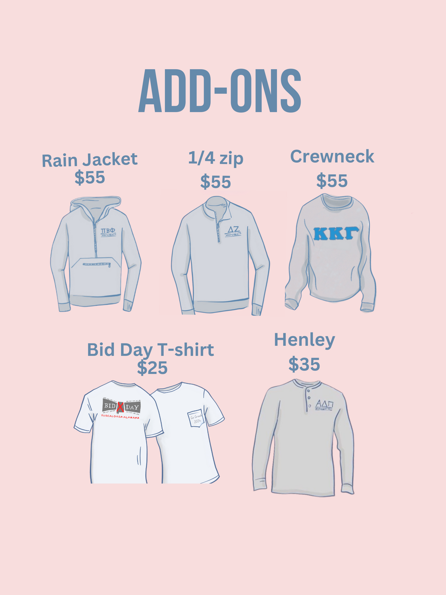 Bid Day T-Shirt Add-On