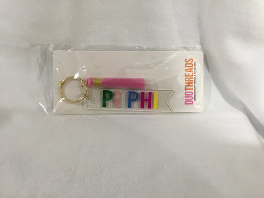 Pi Beta Phi Multicolored Keychain