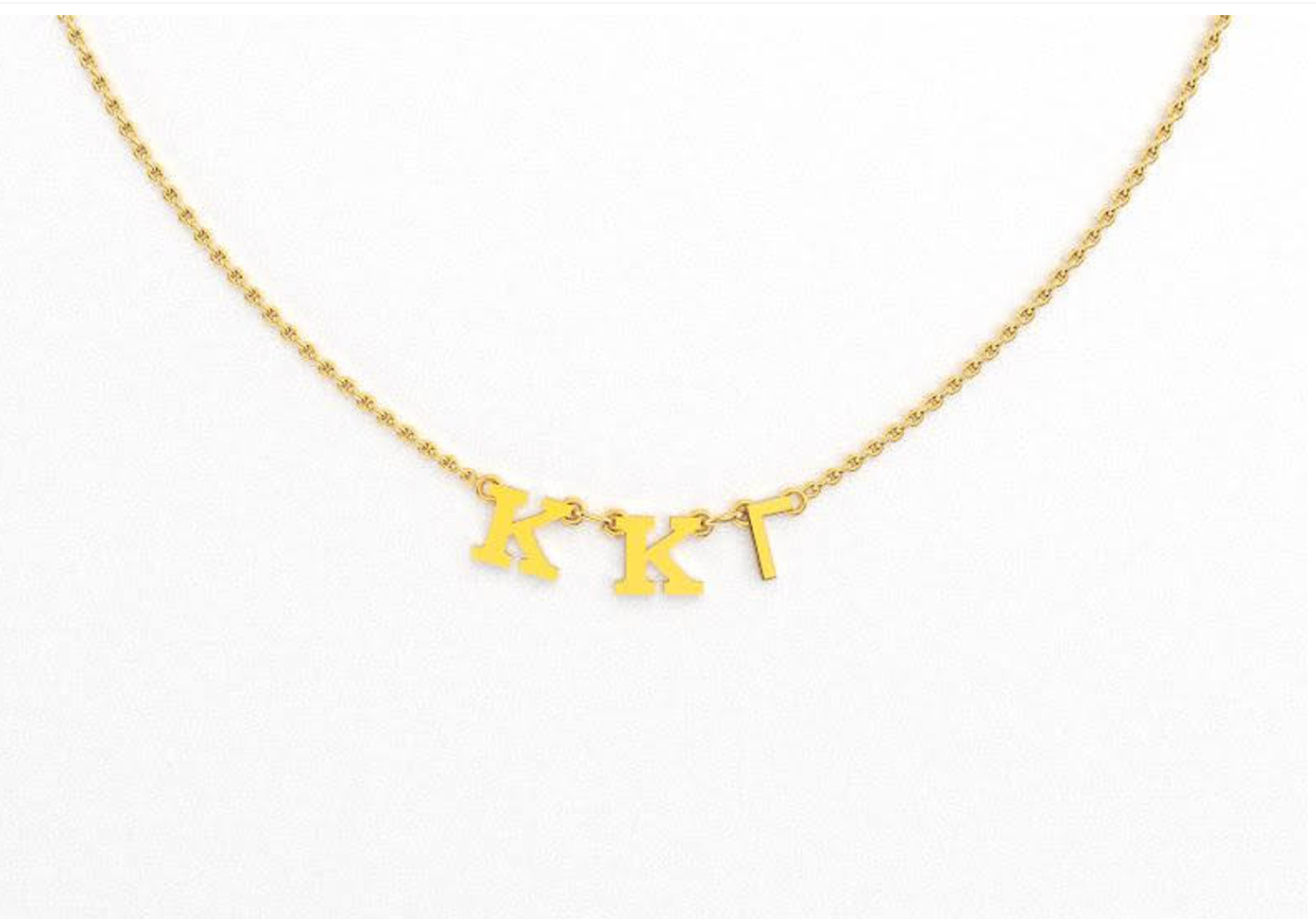 Kappa Kappa Gamma Greek Letter Necklace