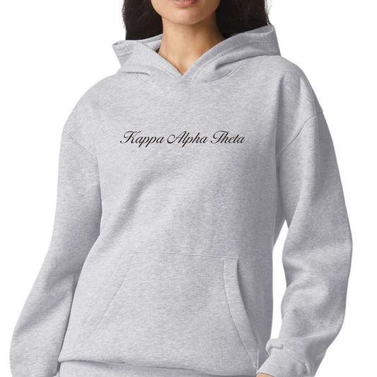 Kappa Alpha Theta Script Hoodie