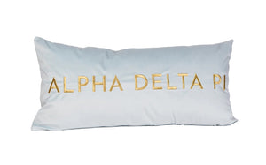 Alpha Delta Pi Lumbar Pillow