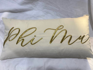 Phi Mu Lumbar Pillow