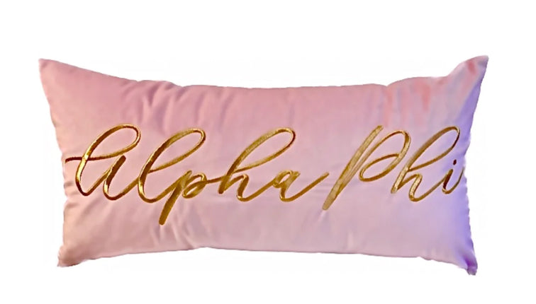 Alpha Phi Lumbar Pillow