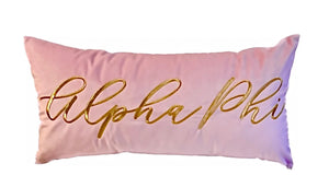Alpha Phi Lumbar Pillow