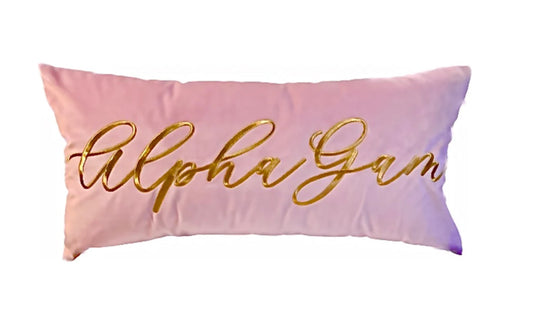 Alpha Gamma Delta Lumbar Pillow