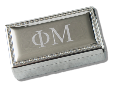 Phi Mu Rectangular Pin Box