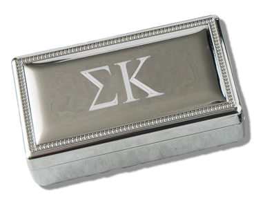 Sigma Kappa Rectangular Pin Box