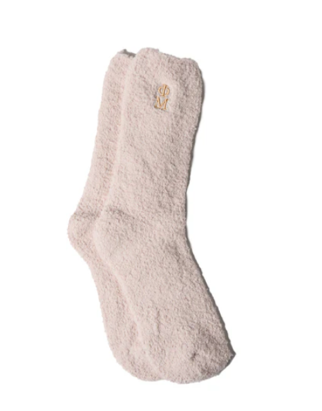 Phi Mu Fuzzy Socks