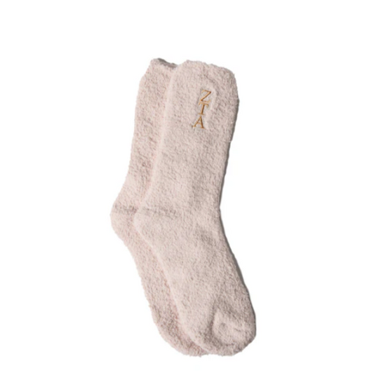 Zeta Tau Alpha Fuzzy Socks