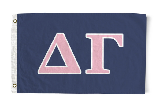 Delta Gamma 3' X 5' Letter Flag