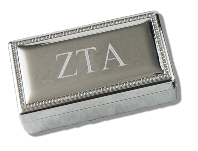 Zeta Tau Alpha Rectangular Pin Box