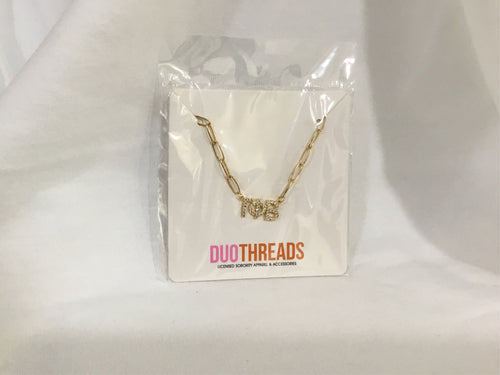 Gamma Phi Beta Rhinestone Necklace