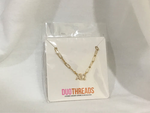 Chi Omega Rhinestone Necklace