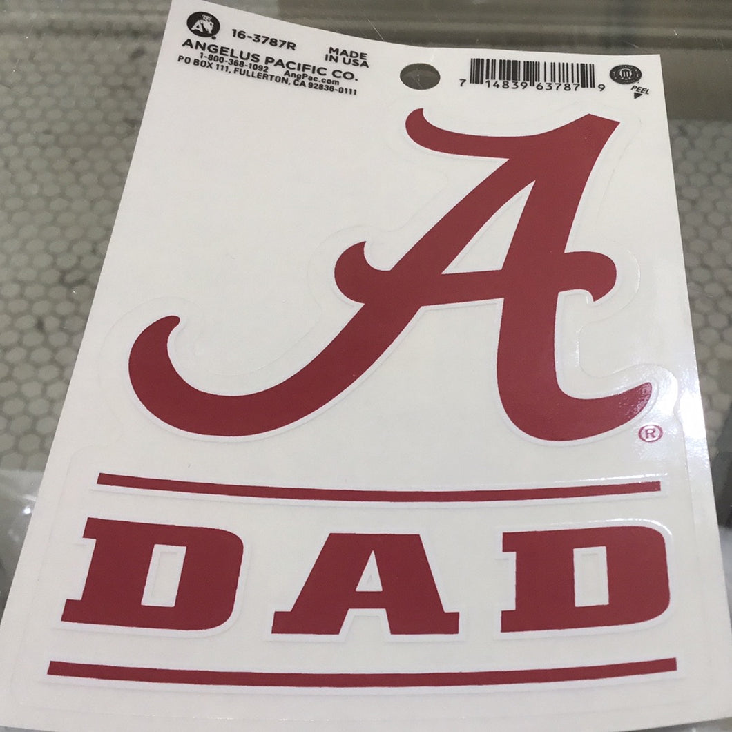 Script A Dad Car Decal
