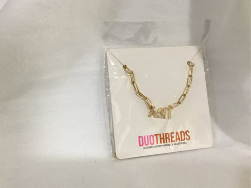 Alpha Delta Pi Rhinestone Necklace