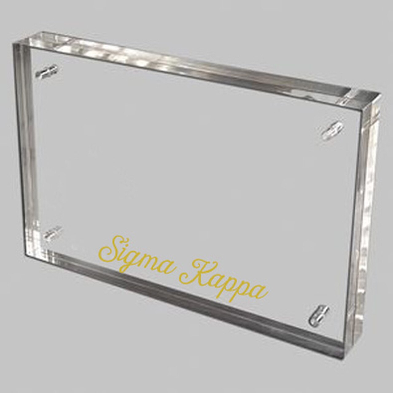 Sigma Kappa Gold and Acrylic Picture Frame