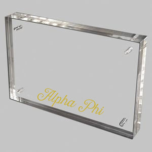 Alpha Phi Gold and Acrylic Picture Frame