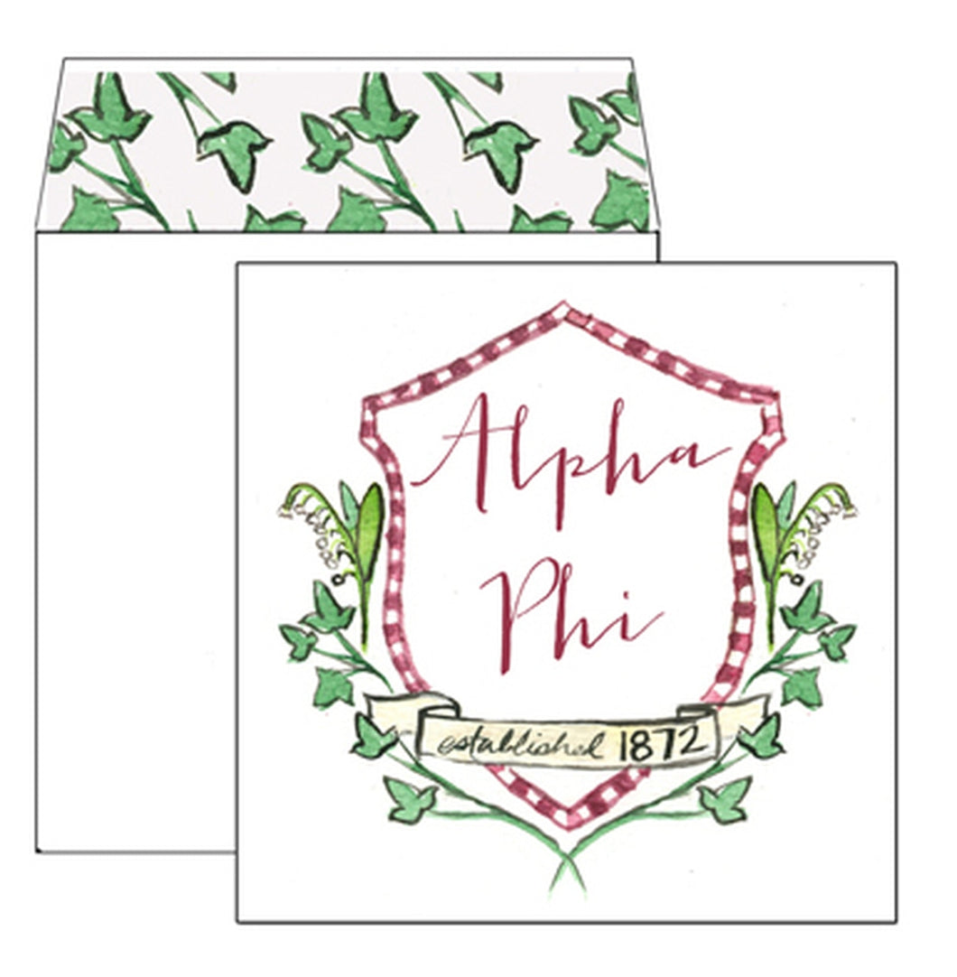 Alpha Phi Greeting Card