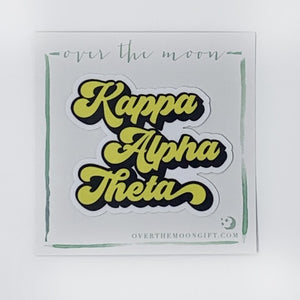 Kappa Alpha Theta Retro Decal