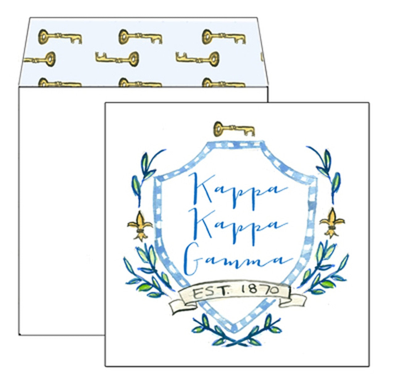 Kappa Kappa Gamma Motif Greeting Card