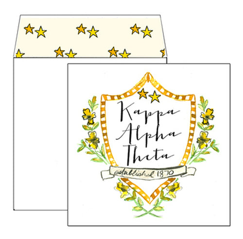 Kappa Alpha Theta Motif Greeting Card