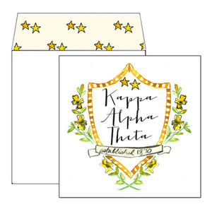 Kappa Alpha Theta Motif Greeting Card