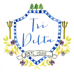 Delta Delta Delta Motif Decal