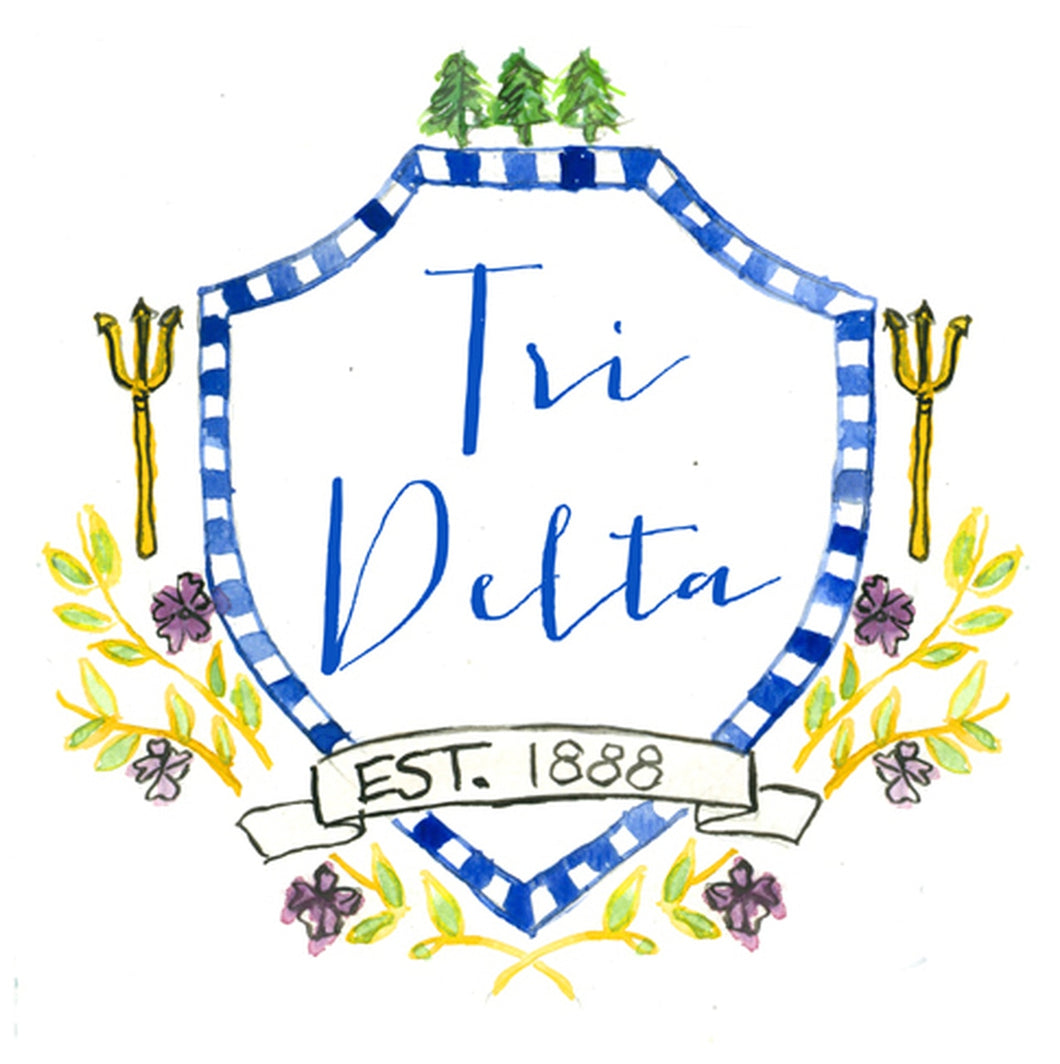 Delta Delta Delta Motif Decal