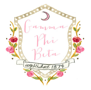 Gamma Phi Beta Motif Decal