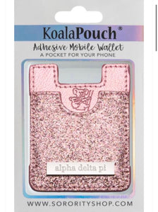 Alpha Delta Pi Sparkle Phone Wallet-Pink