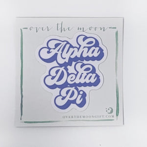 Alpha Delta Pi Retro Decal
