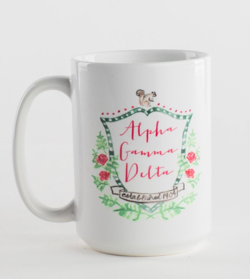 Alpha Gamma Delta Motif Mug