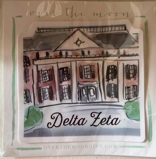 Delta Zeta Sorority House Decal