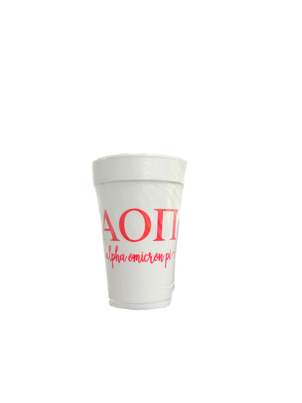 Alpha Omicron Pi Foam Cup Sleeve