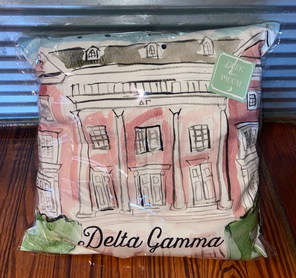 Delta Gamma Watercolor House Pillow