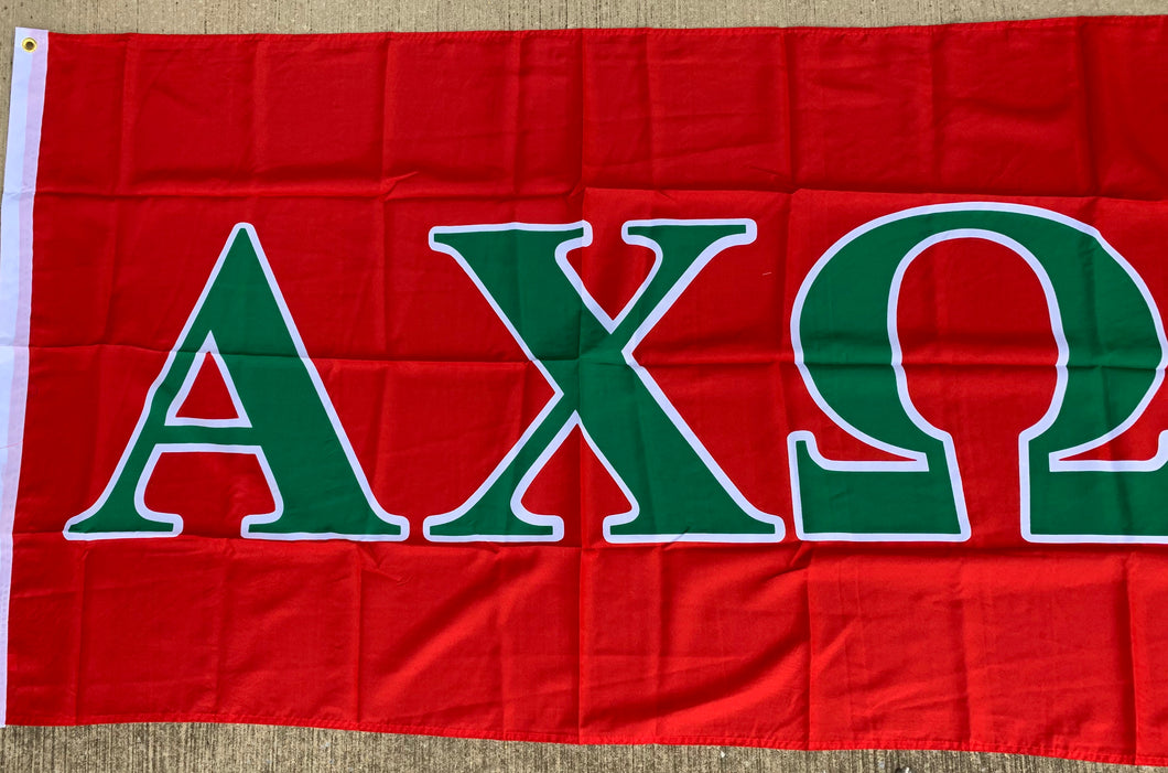 Alpha Chi Omega 3' x 5' Letter Flag