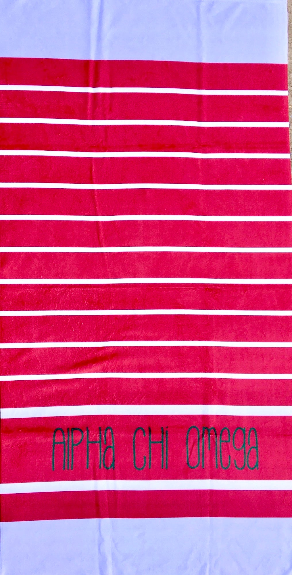 Alpha Chi Omega Beach Towel