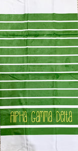 Alpha Gamma Delta Beach Towel