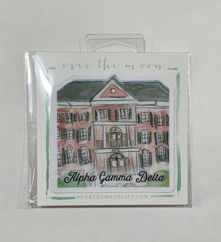Alpha Gamma Delta Sorority House Decal