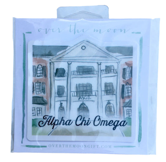 Alpha Chi Omega Sorority House Decal