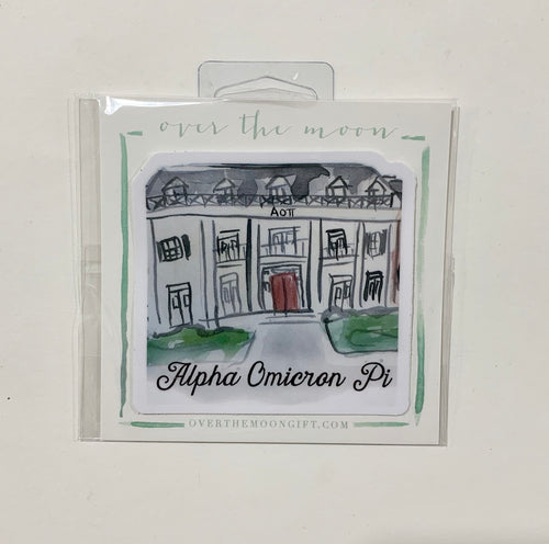 Alpha Omicron Pi Sorority House Decal