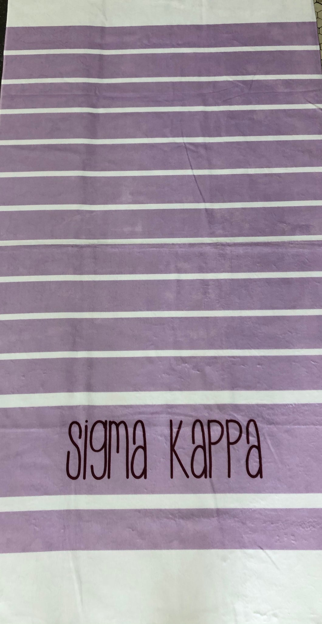 Sigma Kappa Beach Towel