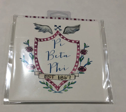 Pi Beta Phi Motif Greeting Card