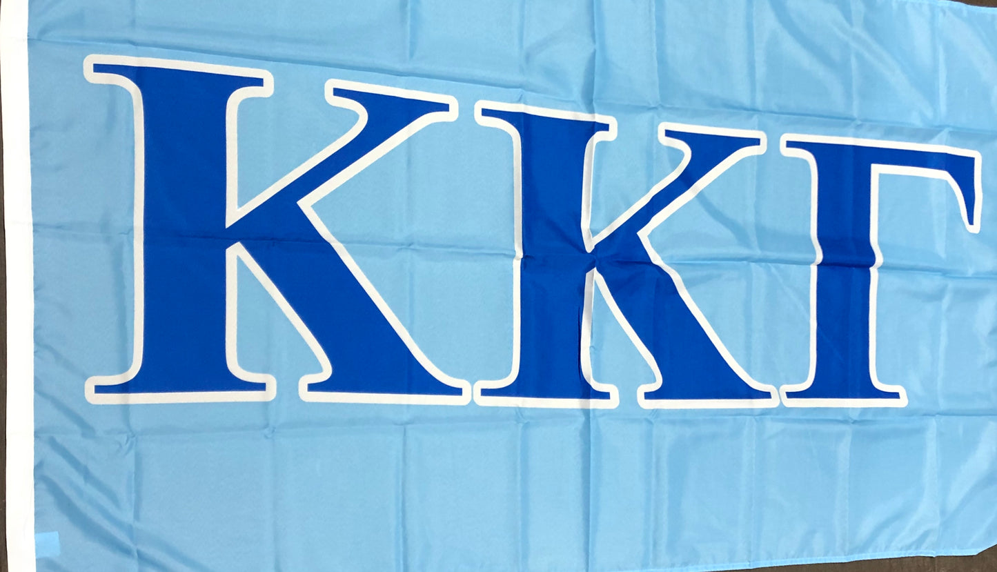 Kappa Kappa Gamma 3'X5' Letter Flag