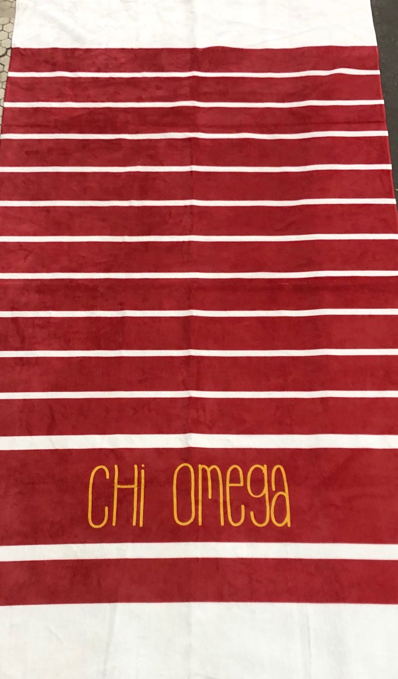 Chi Omega  Beach Towel