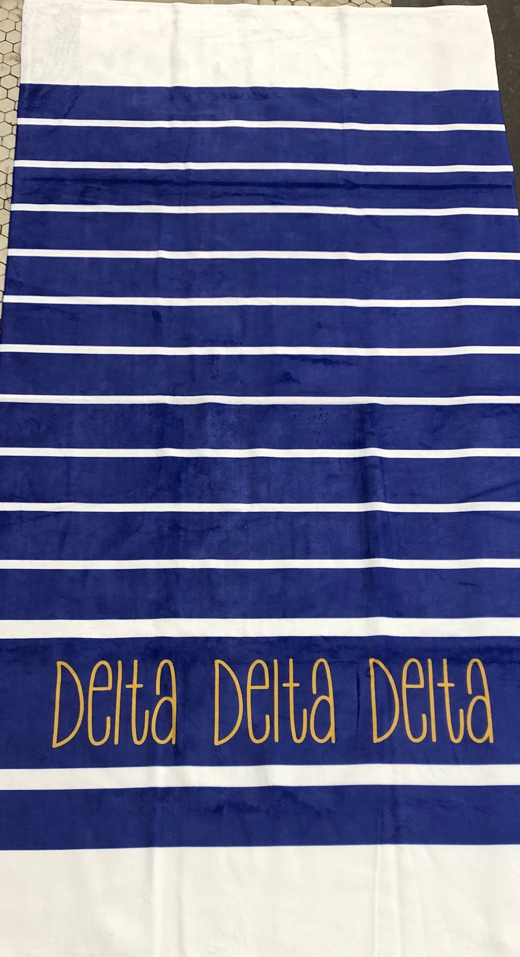 Delta Delta Delta Beach Towel
