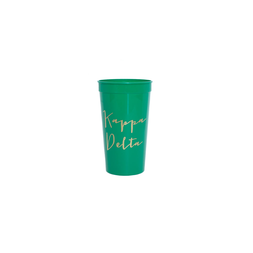 Kappa Delta Gold Foil Stadium Cup