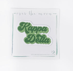 Kappa Delta Retro Decal