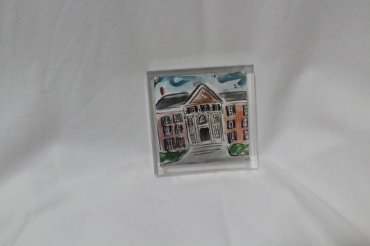 Pi Beta Phi Acrylic Framed House Painting